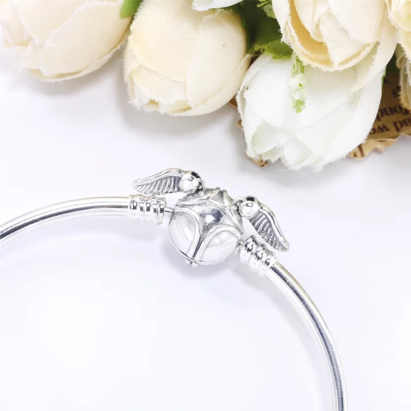 (image for) Pandora Moments Harry Potter, Golden Snitch Clasp Bangle - 598619C00 - View 4