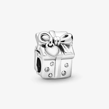 PANDORA Santa in a Giftbox Charm - 798470C01