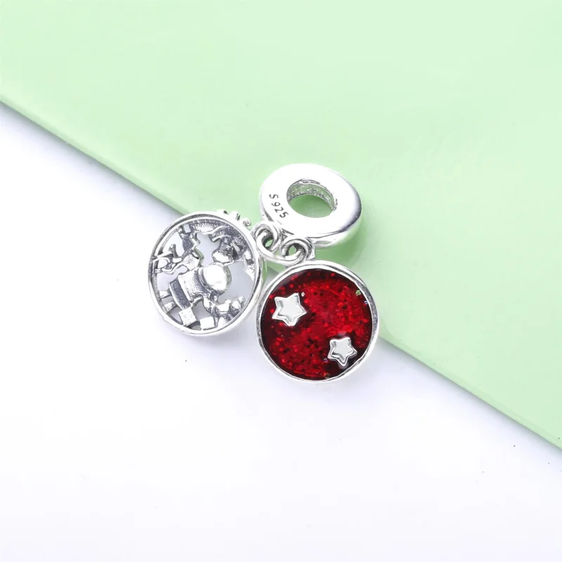 (image for) PANDORA Santa Love Peace Joy Dangle Charm - 798468C01 - View 4