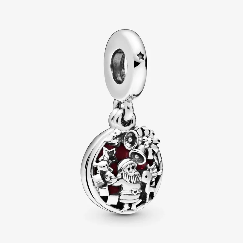 (image for) PANDORA Santa Love Peace Joy Dangle Charm - 798468C01 - Product Image