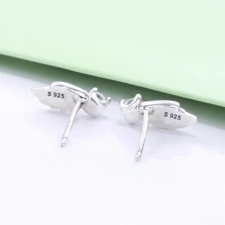 PANDORA Sparkling Angel Wing Stud Earrings - 298501C01