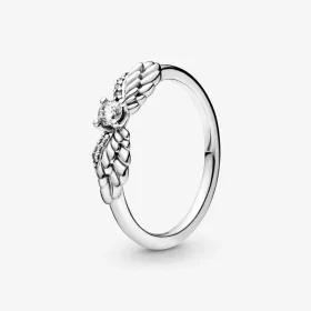 PANDORA Sparkling Angel Wings Ring - 198500C01 PANDORA Sparkling Angel Wings Ring - 198500C01