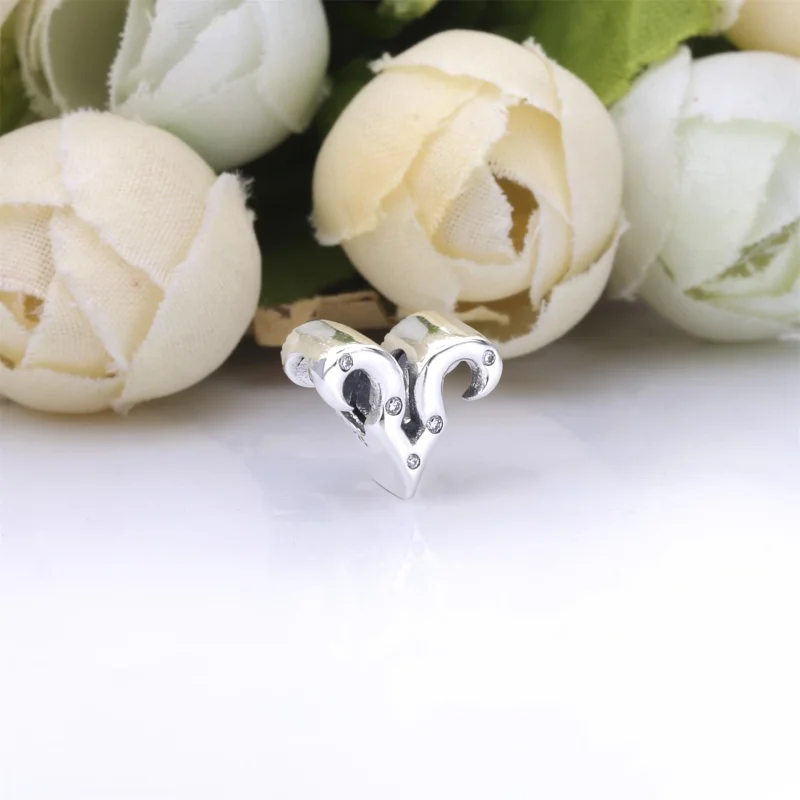 (image for) PANDORA Sparkling Aries Zodiac Charm - 798416C01 - View 3