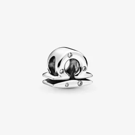 PANDORA Sparkling Libra Zodiac Charm - 798424C01 PANDORA Sparkling Libra Zodiac Charm - 798424C01