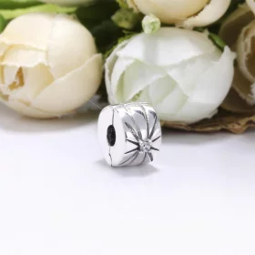 PANDORA Sparkling Sunburst Clip Charm - 798614C01 PANDORA Sparkling Sunburst Clip Charm - 798614C01