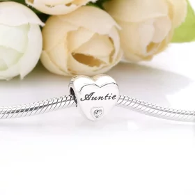 PANDORA Auntie Love Heart Charm - 798261CZ PANDORA Auntie Love Heart Charm - 798261CZ