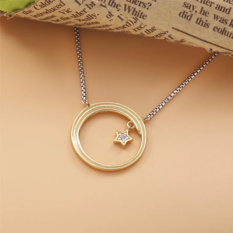 (image for) PANDORA Celestial Shooting Star Necklace - 368515C01 - View 2