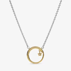 PANDORA Celestial Shooting Star Necklace - 368515C01
