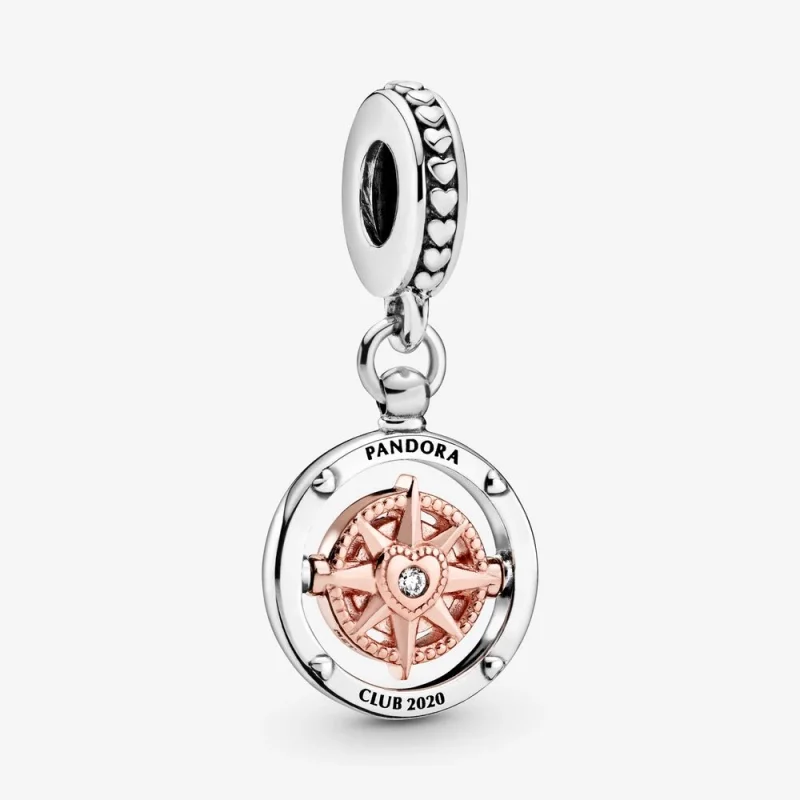 (image for) Pandora Club 2020 Compass Dangle Charm - 788590C01 - Product Image