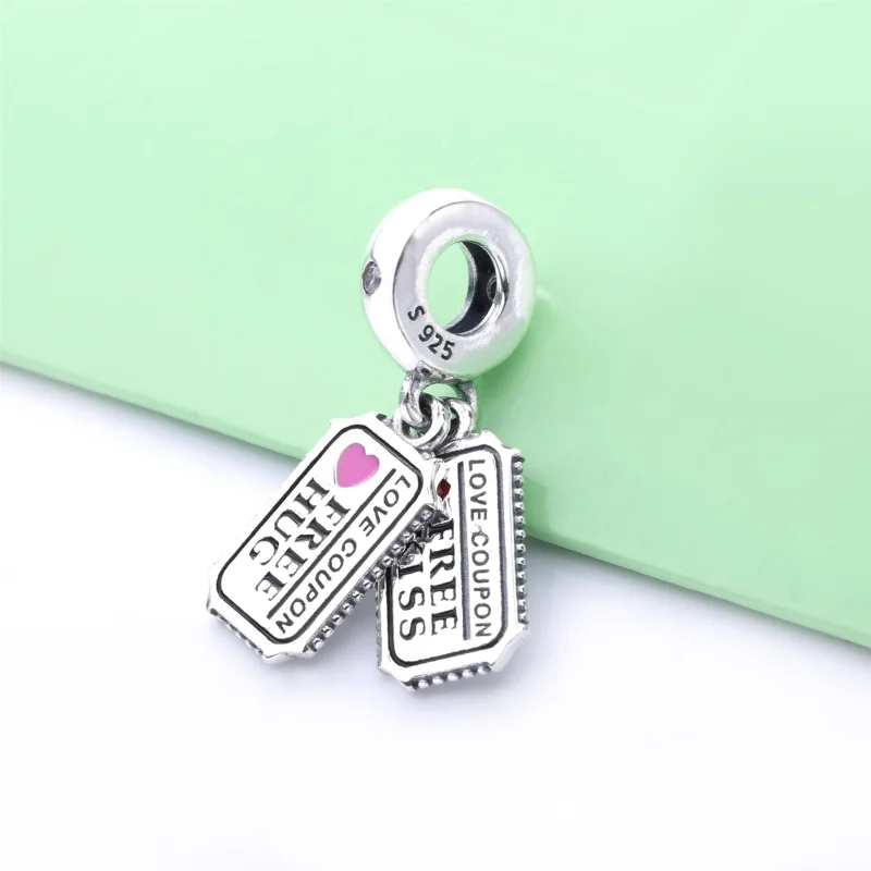 (image for) PANDORA Love Coupon Dangle Charm - 798703C01 - View 2