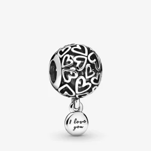 (image for) PANDORA Openwork Love Hearts Charm - 798606C00