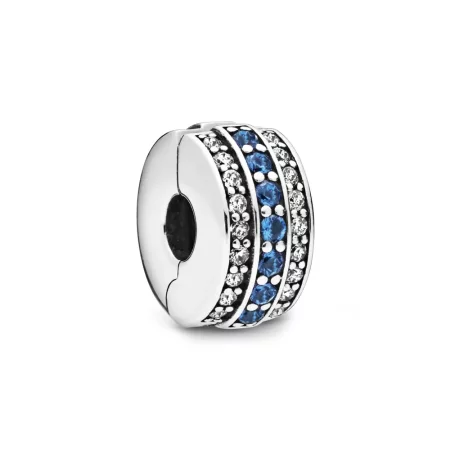 Pandora Sparkling Blue Line Clip - 798480C01