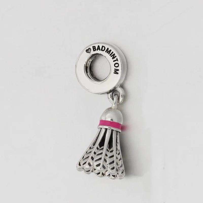 (image for) PANDORA Badminton Birdie Dangle Charm - 799025C01 - View 3