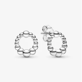 PANDORA Beaded Circle Stud Earrings - 298683C00