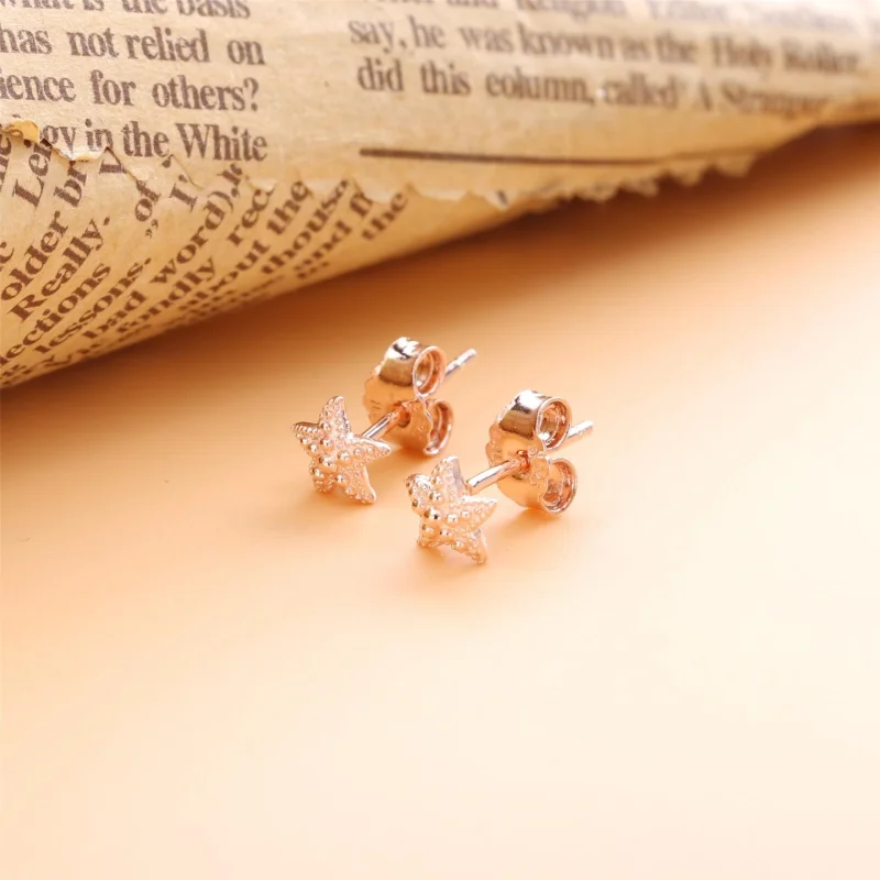 (image for) PANDORA Beaded Starfish Stud Earrings - 288956C00 - View 2