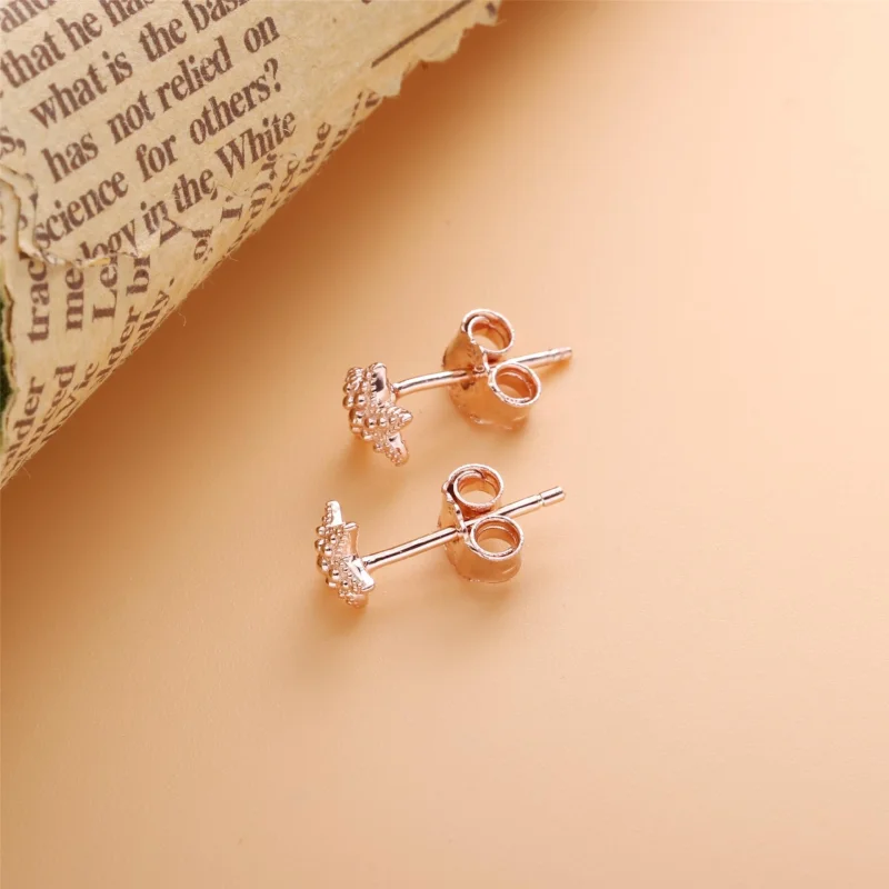 (image for) PANDORA Beaded Starfish Stud Earrings - 288956C00 - View 4