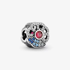 PANDORA Blue & Pink Fan Charm - 798178CZMX PANDORA Blue & Pink Fan Charm - 798178CZMX