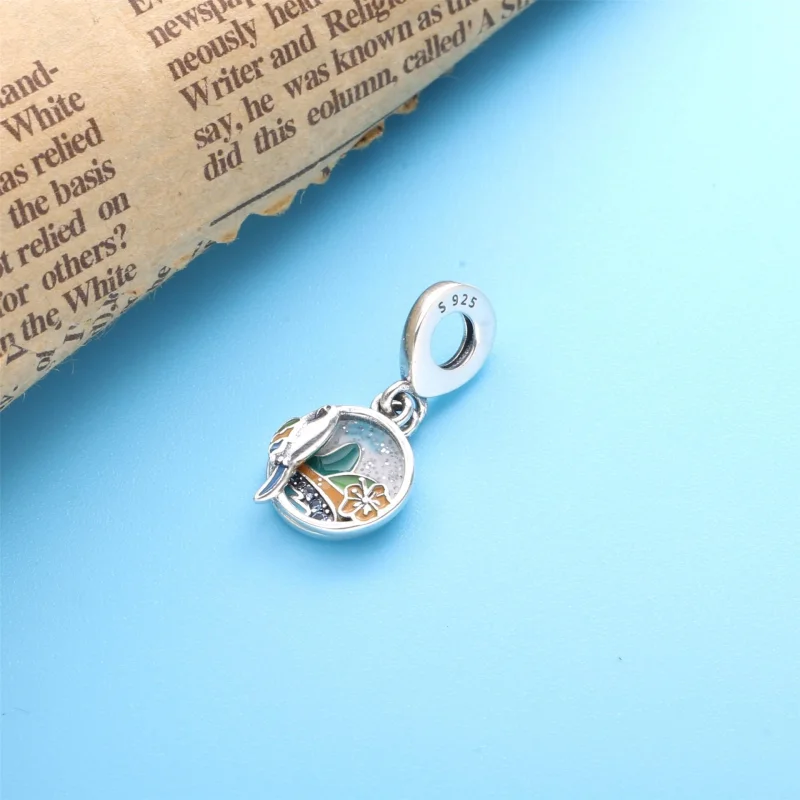 (image for) PANDORA Brazilian beach and parrot Dangle Charm - 798919C01 - View 2