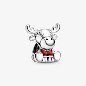 PANDORA Canada Moose Maple Leaf Charm - 798931C01 PANDORA Canada Moose Maple Leaf Charm - 798931C01
