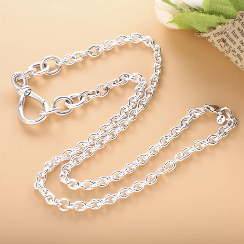 (image for) PANDORA Chunky Infinity Knot Chain Necklace - 398902C00 - View 3