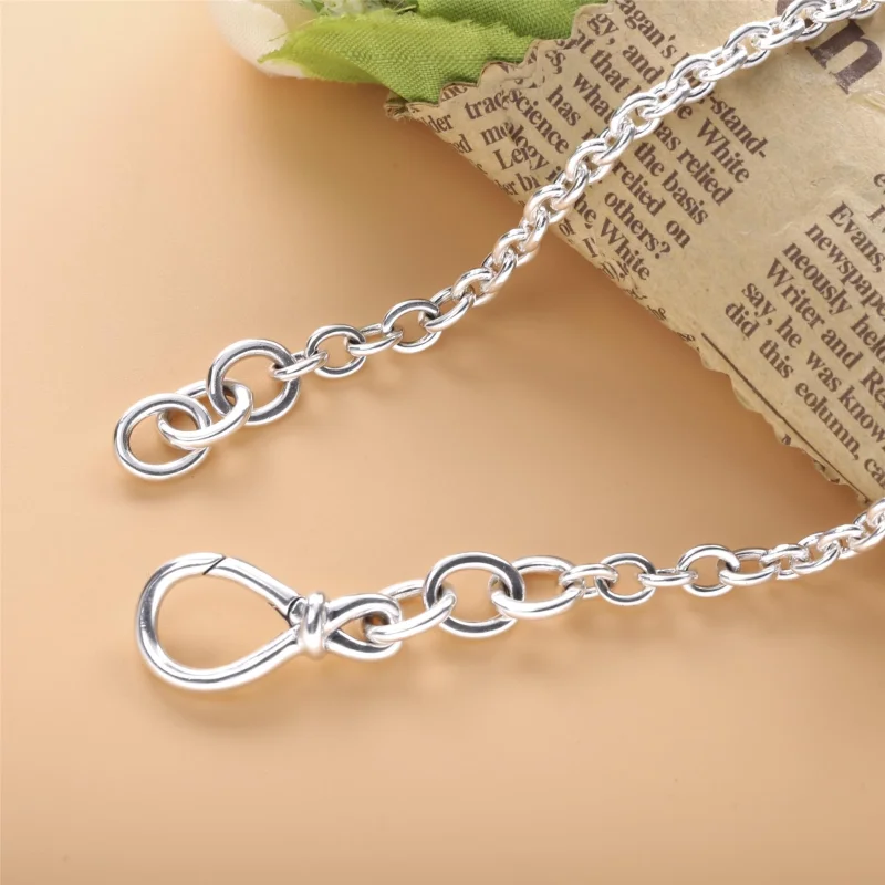 (image for) PANDORA Chunky Infinity Knot Chain Necklace - 398902C00 - View 4