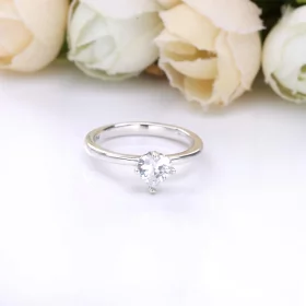 PANDORA Clear Heart Solitaire Ring - 198691C01 PANDORA Clear Heart Solitaire Ring - 198691C01