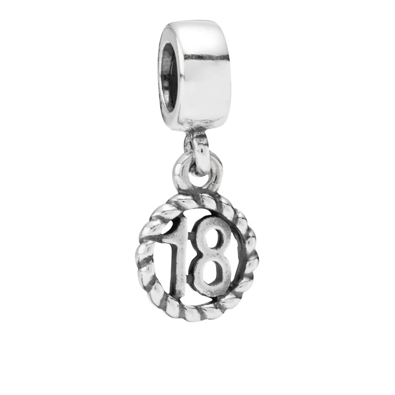 (image for) PANDORA Dangle Charm 18 Sterling Silver - 790495 - Product Image