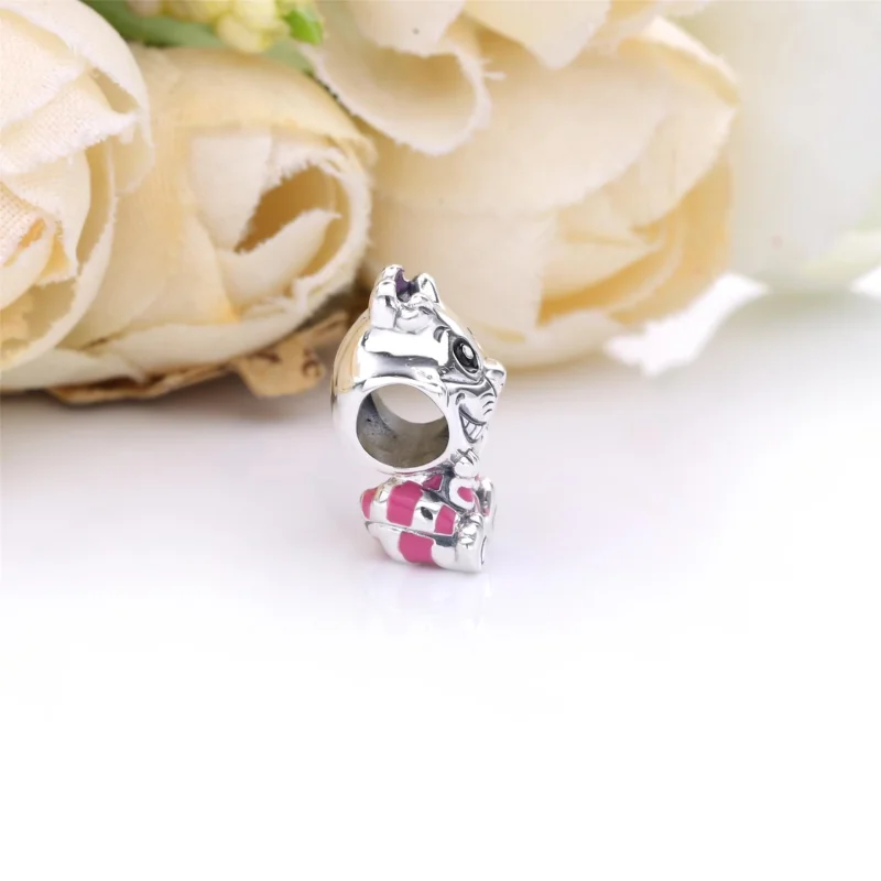 (image for) PANDORA Disney Alice in Wonderland Cheshire Cat Charm - 798850C01 - View 3