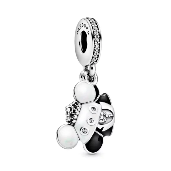 PANDORA Disney Mickey and Minnie wedding sterling silver dangle - 798804C01