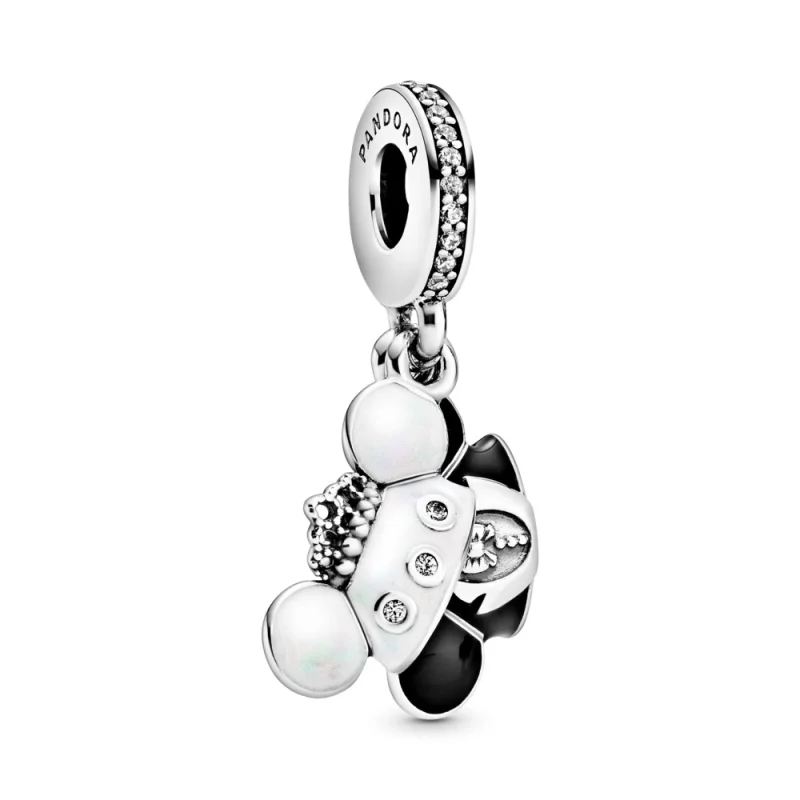 (image for) PANDORA Disney Mickey and Minnie wedding sterling silver dangle - 798804C01 - Product Image