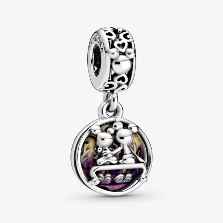 PANDORA Disney Mickey Mouse & Minnie Mouse Happily Ever After Dangle Charm - 798866C01