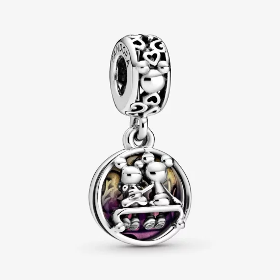 PANDORA Disney Mickey Mouse & Minnie Mouse Happily Ever After Dangle Charm - 798866C01