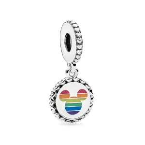 (image for) PANDORA Disney, Mickey Mouse Rainbow Dangle Charm - P400036052279