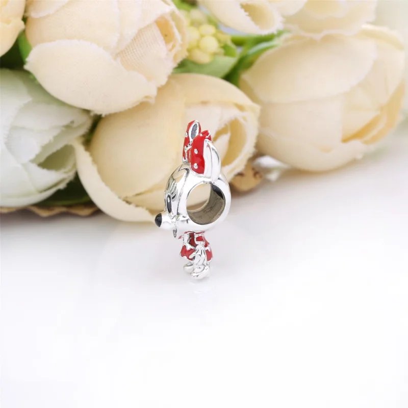 (image for) PANDORA Disney Minnie Mouse Dotted Dress & Bow Charm - 798880C02 - View 3