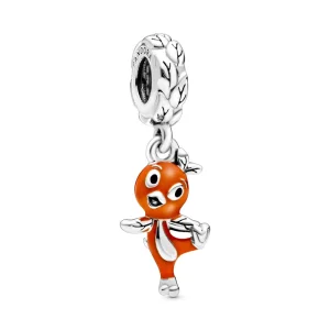 (image for) PANDORA Disney orange bird sterling silver dangle with orange and black enamel - 798877C01