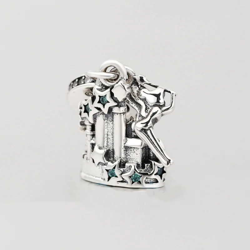 (image for) Pandora Disney Park Tinker Bell & Castle Dangle Charm - 798856C01 - View 3