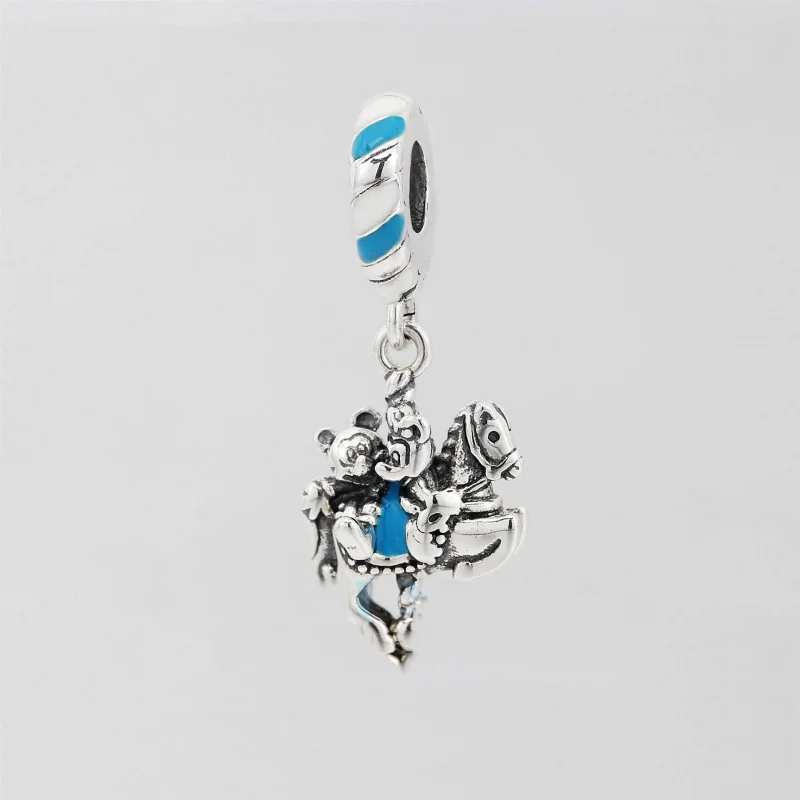 (image for) Pandora disney parks mickey minnie carousel dangle charm - 798900C01 - View 2