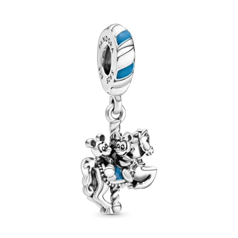 (image for) Pandora disney parks mickey minnie carousel dangle charm - 798900C01 - Product Image