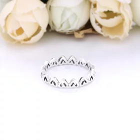 PANDORA Freehand Hearts Ring - 198696C00 PANDORA Freehand Hearts Ring - 198696C00