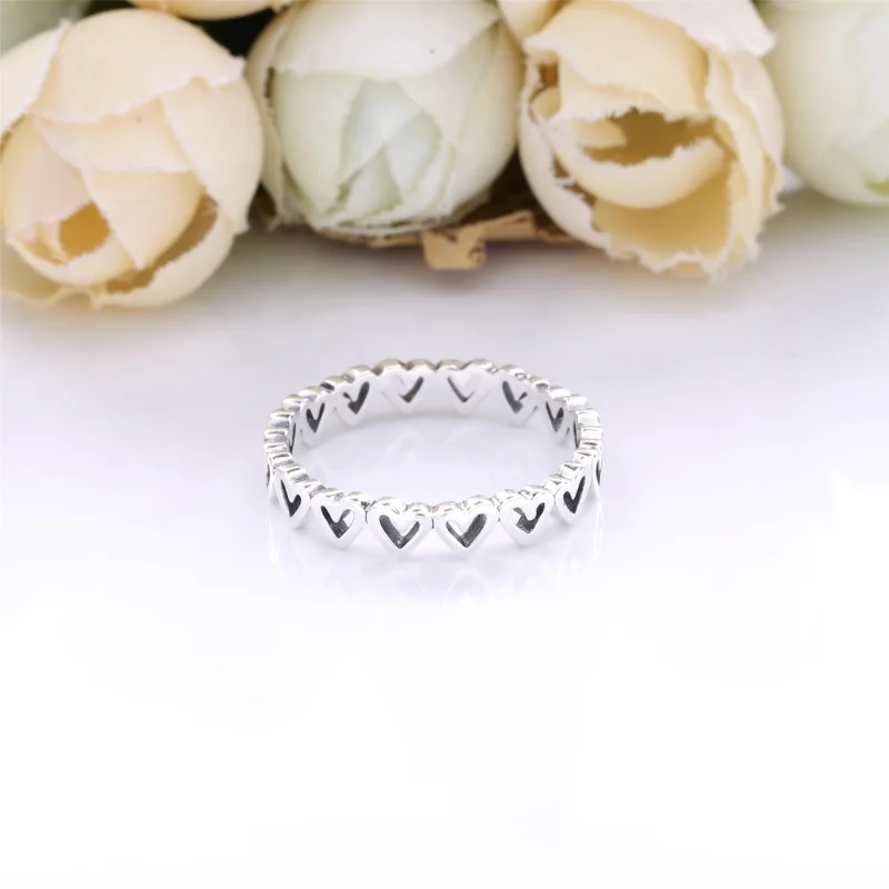 (image for) PANDORA Freehand Hearts Ring - 198696C00 - View 3