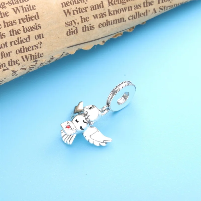 (image for) PANDORA Harry Potter, Hedwig Owl Dangle Charm - 799123C01 - View 4