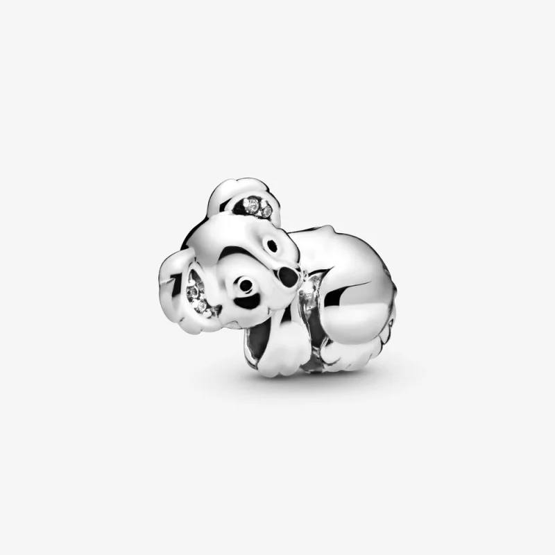 (image for) Pandora Koala Charm, Black Enamel & Clear CZ - 798431C01 - Product Image