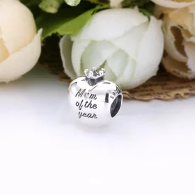 PANDORA Mom of The Year Heart Charm - 798823C00 PANDORA Mom of The Year Heart Charm - 798823C00