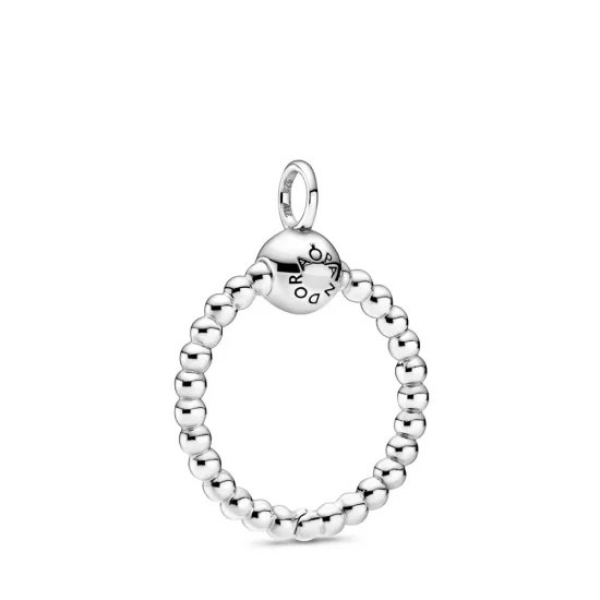 Pandora Moments Small Beaded O Pendant - 399077C00