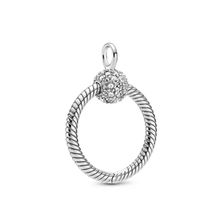 Pandora Moments Small Pavé O Pendant - 399097C01