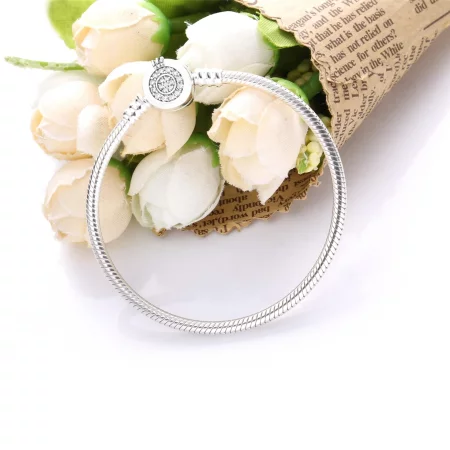 Pandora Moments Sparkling Crown O Snake Chain Bracelet - 599046C01