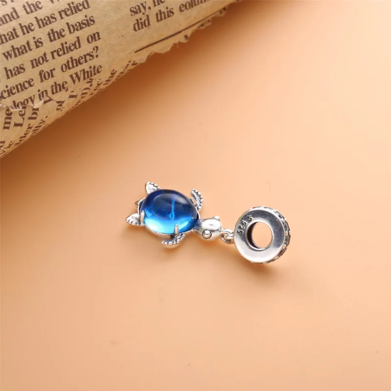 (image for) PANDORA Murano Glass Sea Turtle Dangle Charm - 798939C01 - View 4
