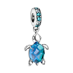 (image for) PANDORA Murano Glass Sea Turtle Dangle Charm - 798939C01