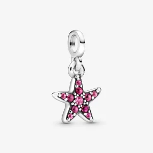 (image for) PANDORA My Pink Starfish Dangle Charm - 799011C01