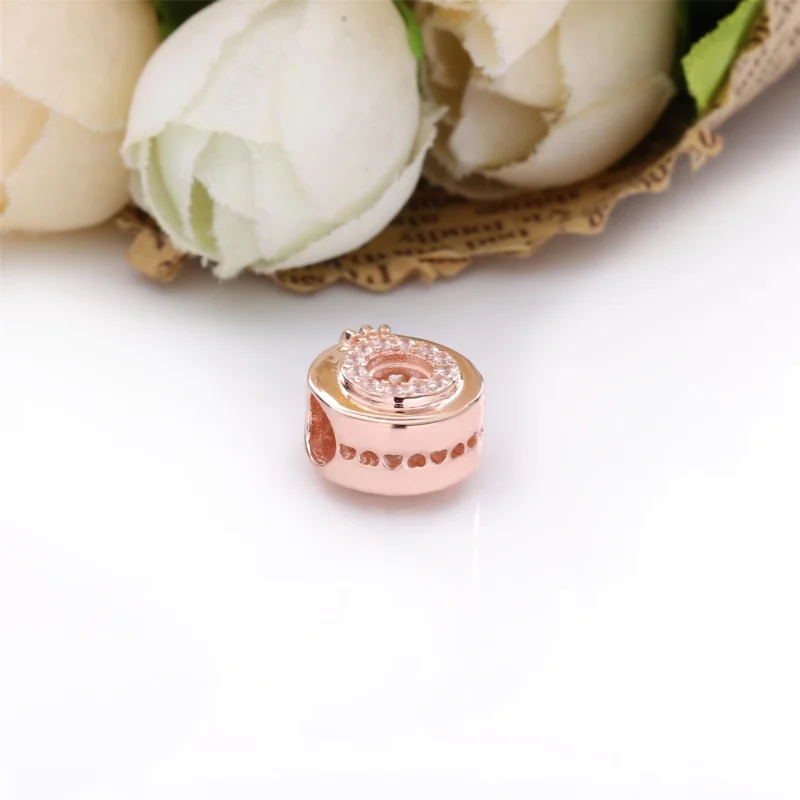 (image for) PANDORA Open Center Pavé Crown O Charm - 789059C01 - View 4